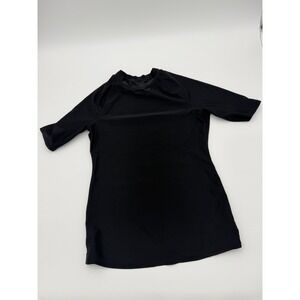 Black Short Sleeve Rash Guard-Old Navy-Women's XS-NEW-Beach-Surf